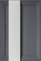 Бриклаер Шкаф подвесной Берлин 40x60 оникс серый с белой ручкой